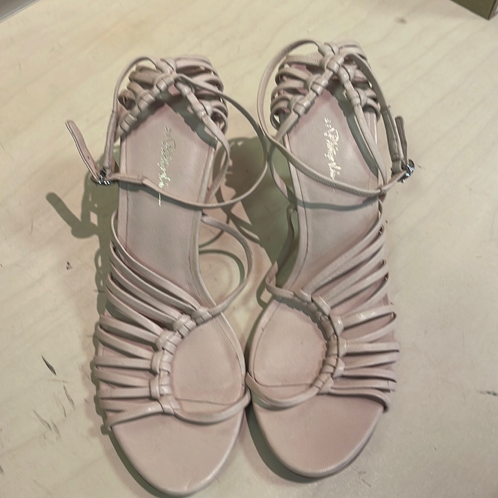 Women’s 3.1 Phillip Lim Lily Blush Pink Strappy Leather Sandal Size 39.5